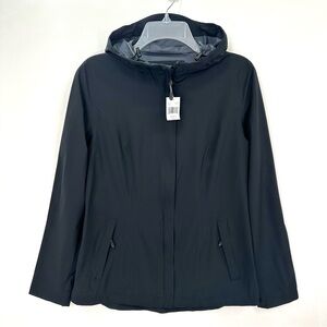 32 Degrees Fitted Rain Jacket • Waterproof UPF 30+• Black • Womens S Small• NWT